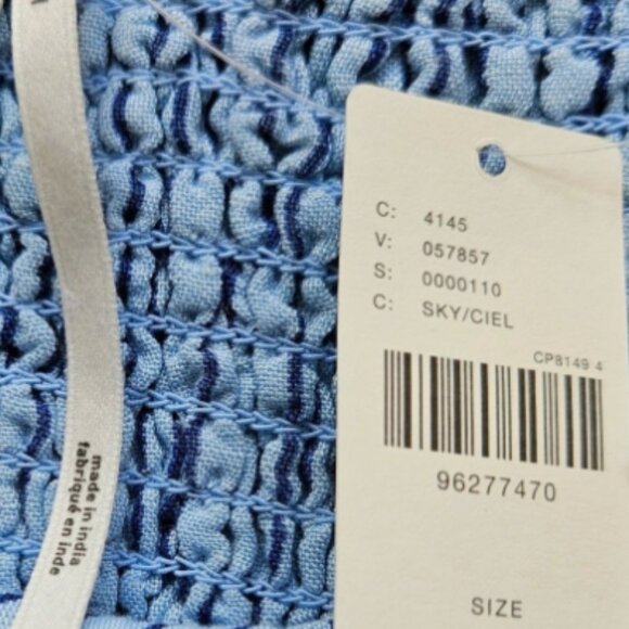 Brand New by Anthropologie Celandine Linen Blend Bandeau Crop Top & Skirt Set - Picture 11 of 11